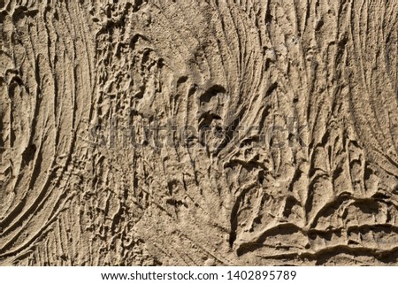 runny texture on a concrete wall 1