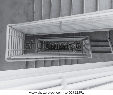 symmetrical stairwell in Las Vegas