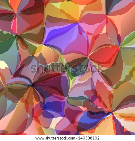 Multicolored Original Watercolor Painting Background, Vectors Eps10, Contains Transparent Objects