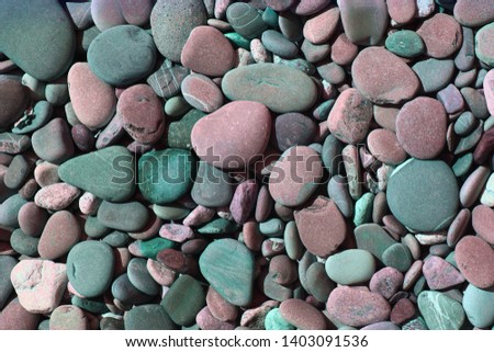 nice dry ocean shore boulders texture - abstract photo background