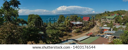 View of Drake Bay in Corcovado NP on peninsula Osa in Costa Rica
 Royalty-Free Stock Photo #1403176544