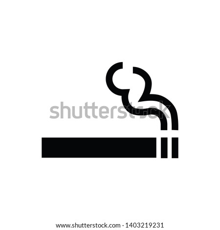 Cigarette icon,smoke area icon vector logo template