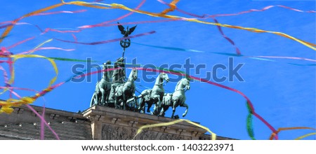 Brandenburg Gate in Berlin - Germany Royalty-Free Stock Photo #1403223971