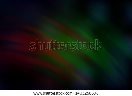 Dark Green, Red vector backdrop with bent lines. A completely new colorful illustration in simple style. A completely new design for your business.