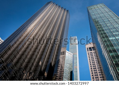 Skyscraper views at New York city