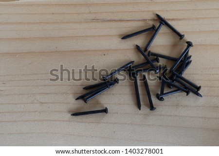 nails equipment carpentry wood black
