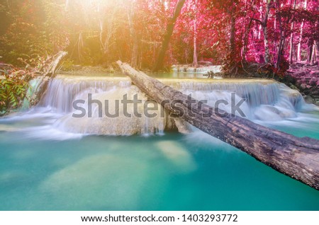 waterfall in deep forest , thailand 