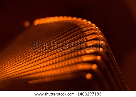Piano Accordion close-up photo by candlelight  Royalty-Free Stock Photo #1403297183