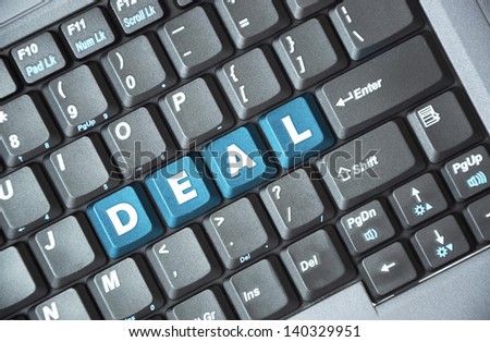Deal on keyboard
