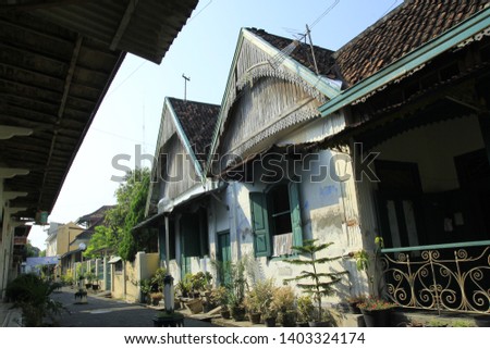 Classic Old house in Kauman Yogyakarta heritage area which is quiet.