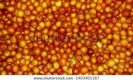 small brown and yellow fruit