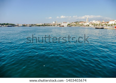 view of port of barcelona, beautiful photo digital picture