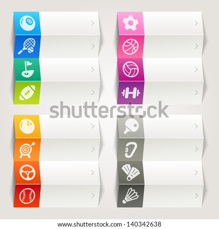 Rainbow - Sport icons / Navigation template