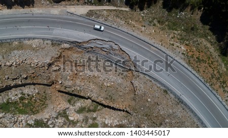 roadway landslide and traffic operation