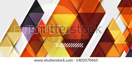 Triangle geometrical modern business presentation design template, abstract pattern for any background, vector illustration
