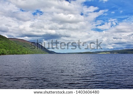 Lake Loch Ness in Scotland
