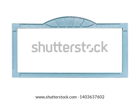 Creative layout made of Photo frame isolated on a white background. Object concept. Macro concept. Close up with copy space.