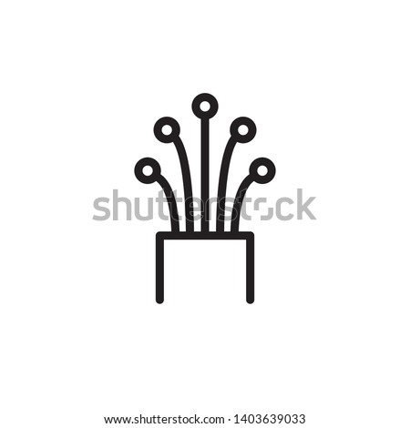 fiber optic cable icon vector template Royalty-Free Stock Photo #1403639033