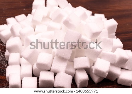 Image picture of lump sugar.