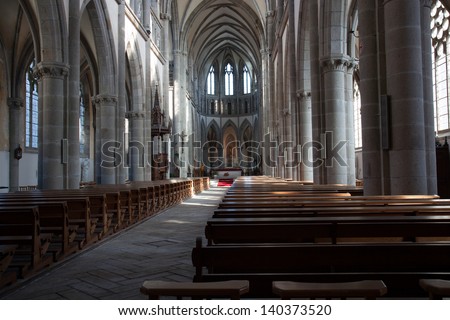 Inside of a French church. Very sharp picture