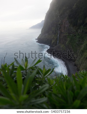 
Ponta do Poiso waterfall near Seixal, Madeira 