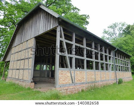 Agriculture Half-timbered house in Mecklenburg Vorpommern, Germany