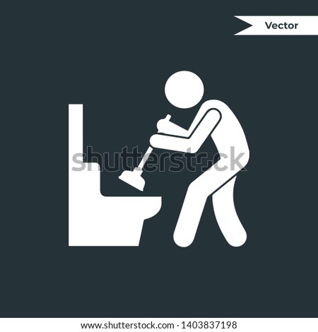 Toilet Cleaner Icon Vector Design 