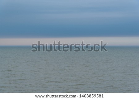 Fog and clouds over water