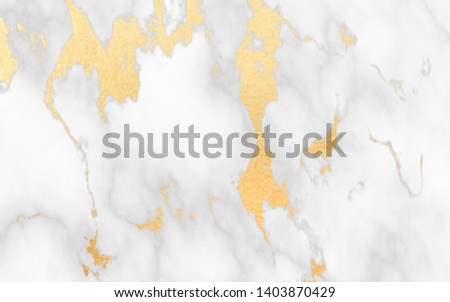 White golden and gray marble texture abstract pattern background.