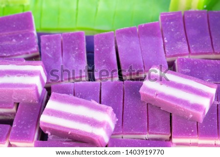 Kue lapis is Indonesian kue, or a traditional snack of colourful layered soft rice flour pudding. In Indonesian lapis means "layers". 