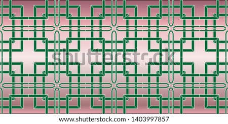 Seamless geometric pattern. With gold color line ornament. Creative design for different backgrounds. Seamless horizontal borders with repeating line texture. 