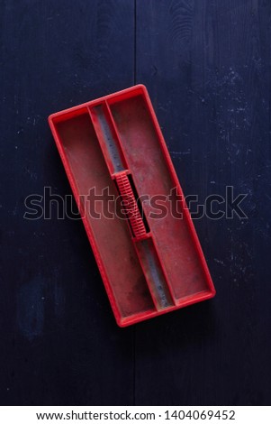 A studio photo of a industrial tool box