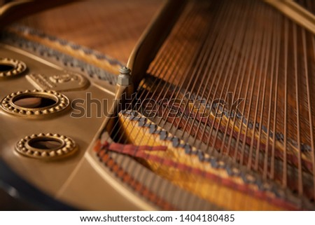 Grand Piano string sound board