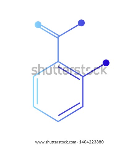 Salicylic acid vector icon on white background Royalty-Free Stock Photo #1404223880