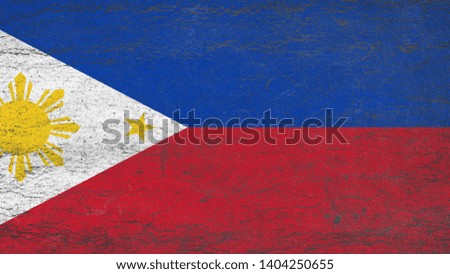 National Flag of The Philippines - Rectangular Shape patriotic symbol 