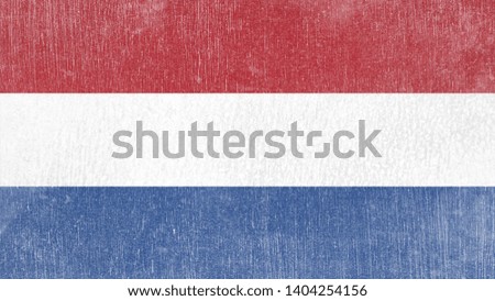 National Flag of The Netherlands - Rectangular Shape patriotic symbol 