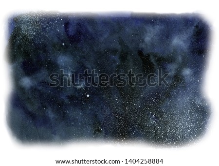 Paint stains on paper. Isolated on white background. Watercolor illustration.
