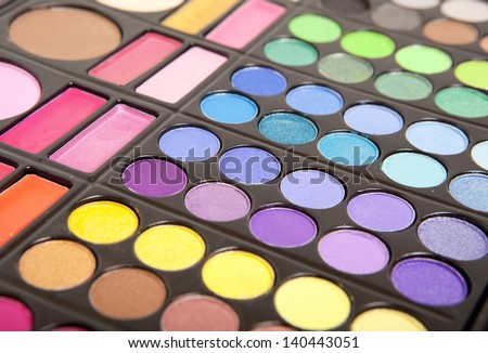 Makeup colorful eye shadow palettes