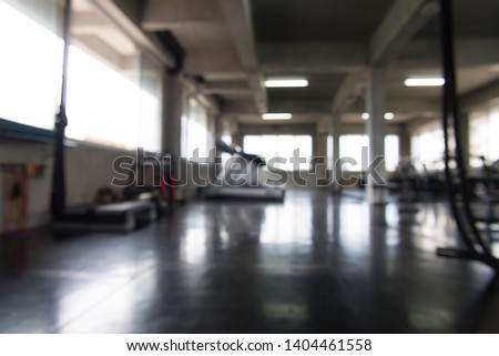 Picture of abstract gym center blured background,Indoor sport club