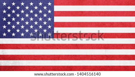 United States of America flag / vintage USA flag - American flag 