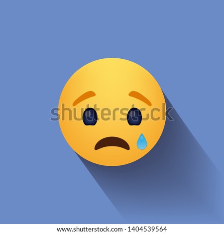 Sad face. Vector illustration sad icon. Sad face symbol. Sad icon. Triste emotion.