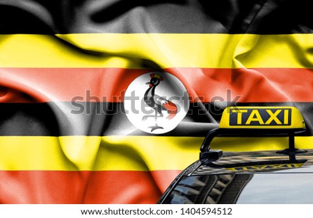 Taxi service conceptual image in country of Uganda