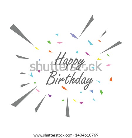 Simple and elegant Happy Birthday template design