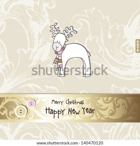 Happy new year card - background with copy space