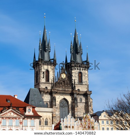 ancient castle in the center of Prague