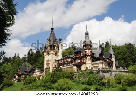 Castle Peles  is a Neo-Renaissance castle in the Carpathian Mountains, near Sinaia, in Prahova County, Romania.