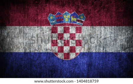 Abstract flag of the Croatia