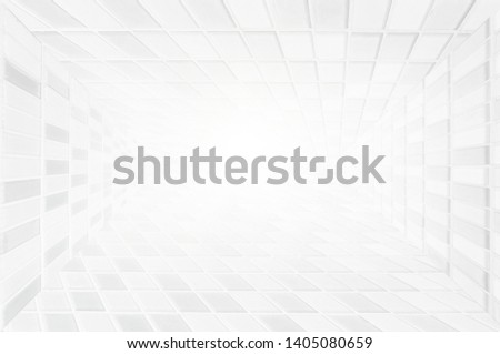 White & grey abstract perspective texture or interior background.