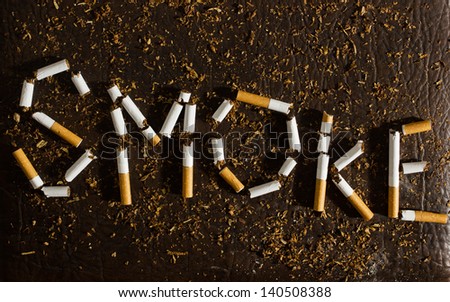 Smoke.Tobacco concept