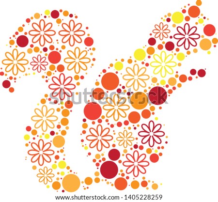 
Magical floral circle animals in red, orange and yellow colors is perfect for your party invites, crafts, nursery illustration, fashion, t-shirts, web, stationary, card making projects, design ,